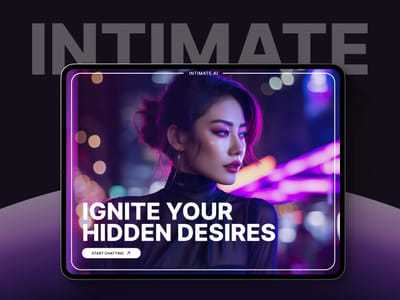 Branding, Landing Page, Mobile App Design for Intimate.AI - Creación de Sitios Web