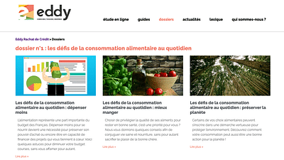 Animation éditoriale pour le site eddy.fr - Estrategia de contenidos