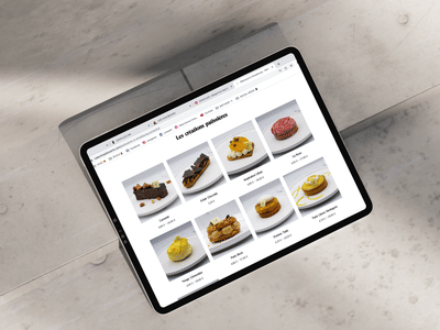Site internet Valentin pâtisserie - Webseitengestaltung
