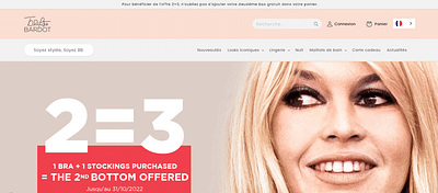 Brigitte Bardot Lingerie - Website Creation