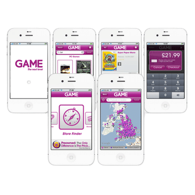 GAME - UK's first m-Commerce iOS App - Mobile App