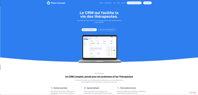 Thera-Connect : Le CRM qui facilite la vie des thérapeutes - Application web