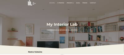 Création d'un site web d'Architecture - Web Applicatie