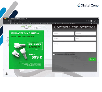 Google Ads y Landing Page  - Bukodent - Creación de Sitios Web
