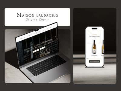 Maison Laudacius, vins de Loire - Website Creation