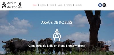 Ganadería Araúz de Robles - Création de site internet