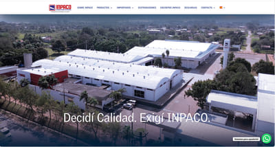 Website para INPACO SA - Website Creatie