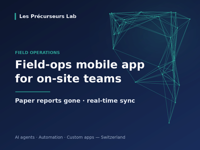 Offline-first mobile app for field technicians - Application web