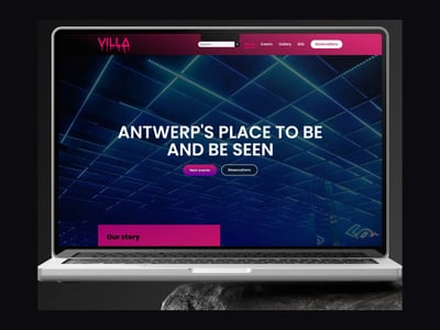 The Villa: website en e-mailmarketing voor een nachtclub - Website Creation