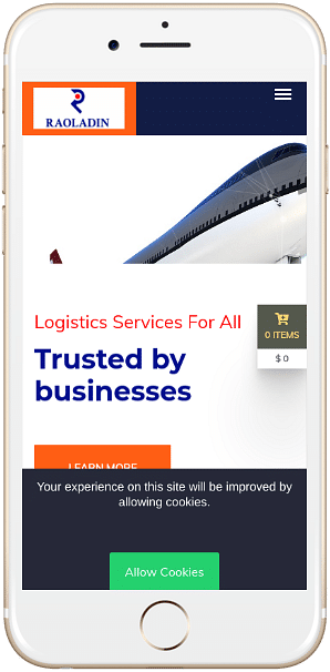 Raoladin Logistics & Transport Website - E-commerce