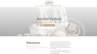 Homepage Juwelier - Creazione di siti web