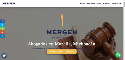 Sitio Web MERGEN Soluciones Jurídicas - Création de site internet