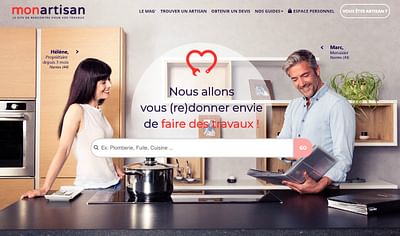 Création de plateforme  : Le Bon Artisan.fr - Publicité en ligne