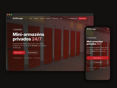 GoStorage — Self-Storage Website, Covilhã & Fundão - Website Creation