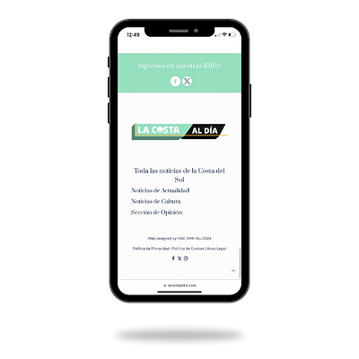 Diseño web para La Costa al Día - Website Creatie