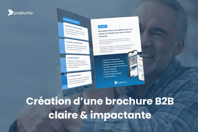 Postumo - Création d’une brochure B2B claire et rassurante - Markenbildung & Positionierung