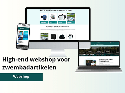 Webshop voor zwembadartikelen - Website Creatie