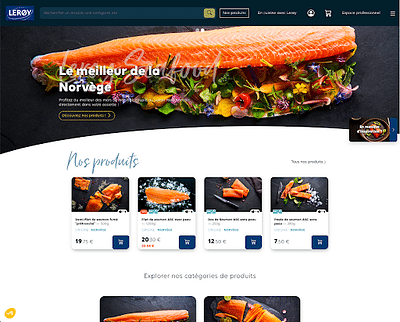 Leroy Seafood France : Création site e-commerce - E-commerce