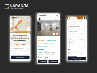 Naranja Inmobiliaria - Ergonomie (UX / UI)