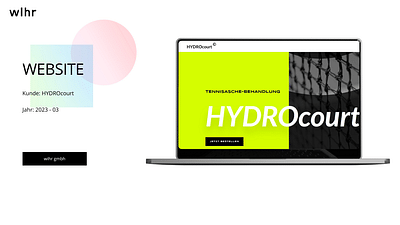 Webdesign und Social Media HYDROcourt - Branding & Positioning