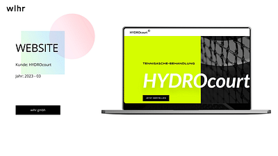 Webdesign und Social Media HYDROcourt - Website Creation