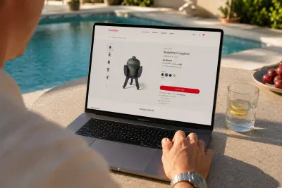 Premium kamado-webshop voor Moddern, klaar vóór het seizoen - E-commerce