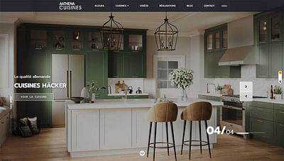 Aathena Cuisines - Website Creatie