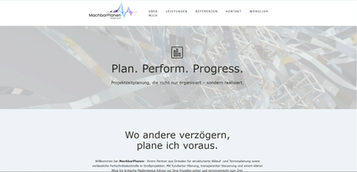 Neugestaltung eines Onlineauftritts - Webseitengestaltung