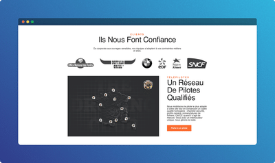 The Droning Club - Création de site internet