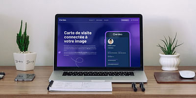 Création du site web Qardeo - Aplicación Web