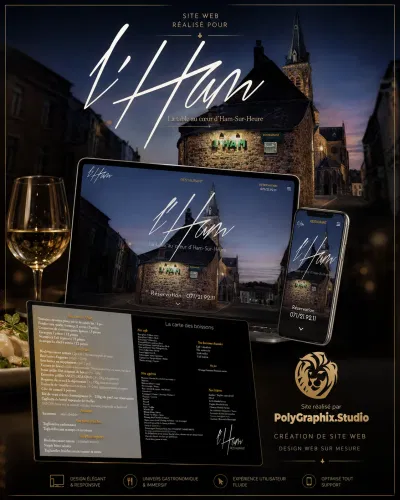 Restaurant l'Ham - Création de site internet