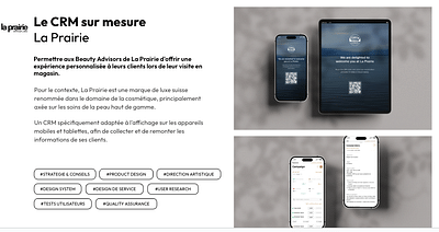 LA PRAIRIE (groupe Luxe Suisse) : CRM - Ergonomy (UX/UI)