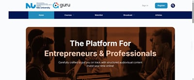 NU Guru: E-learning Platform for Egypt's Entrepreneurs - Software Development