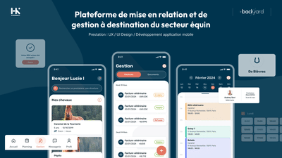 Plateforme de mise en relation et gestion : Hyko - Application mobile