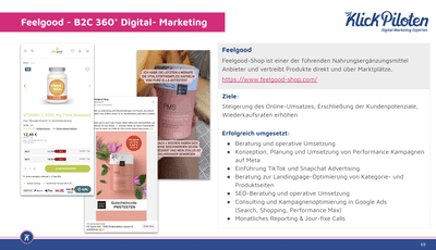 Feelgood Shop - SEO / Google Ads / TikTok / Meta / Snapchat - Onlinewerbung