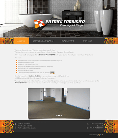 Patrick Corbisier - Website Creatie