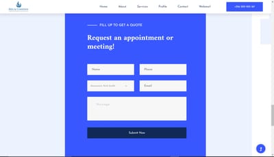 WEBSITE DEVELOPMENT  FOR A TAX AGENCY - Website Creation