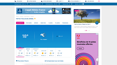 Météo France : refonte de l’écosystème web - Creación de Sitios Web