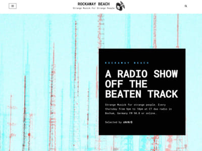 Website: Rockaway Beach Radio - Webseitengestaltung