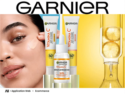 Garnier -Produits de beauté pour la peau & cheveux - Création de site internet