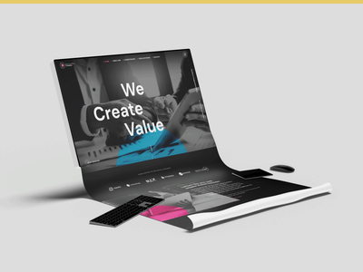 Webseite für die Rose and Blue Company - Webseitengestaltung