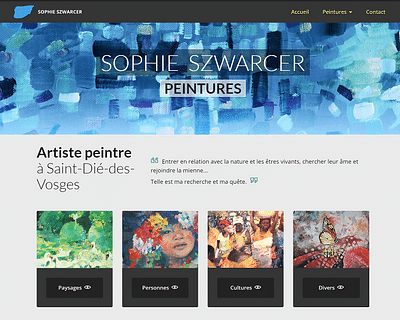 Artiste peintre à Saint-Dié-des-Vosges - Creazione di siti web