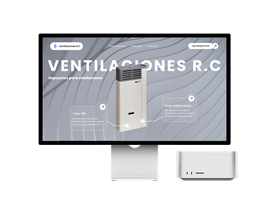 E-commerce site for Ventilaciones R.C - E-Commerce