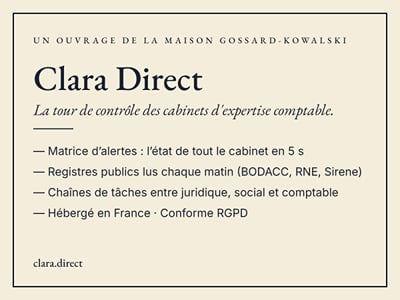 Clara Direct : la tour de contrôle des cabinets d'expertise comptable - Data Consulting