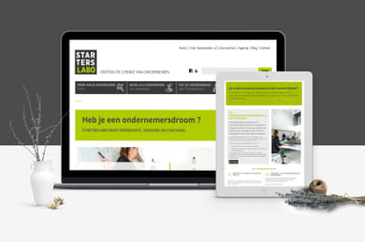Nieuwe website voor ondernemerspunt Starterslabo - Website Creation