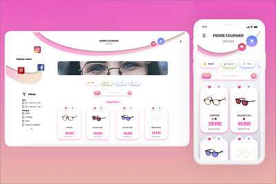 E-commerce pour opticien - E-commerce