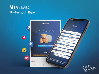 Bank ABC Campagne RSE "Un geste, un espoir" - Réseaux sociaux