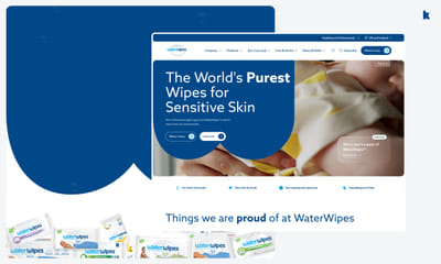 WaterWipes Website Management - Digitale Strategie