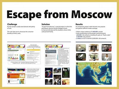 ESCAPE FROM MOSCOW - Werbung