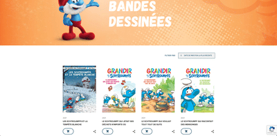 Les Schtroumpfs - B2C Website - E-commerce